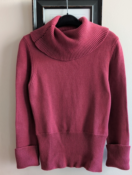 Club Monaco Sweaters - Club Monaco Cotton Knit Cowl Neck Sweater - Dusty Rose